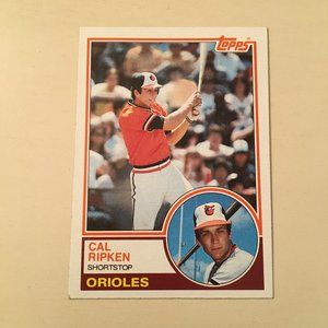 1983 Topps Cal Ripken #163 Hall Of Fame HOF